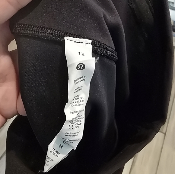 LULULEMON Wunder Train High Rise Compression Leggings 12 Black w5cqds - Picture 7 of 8